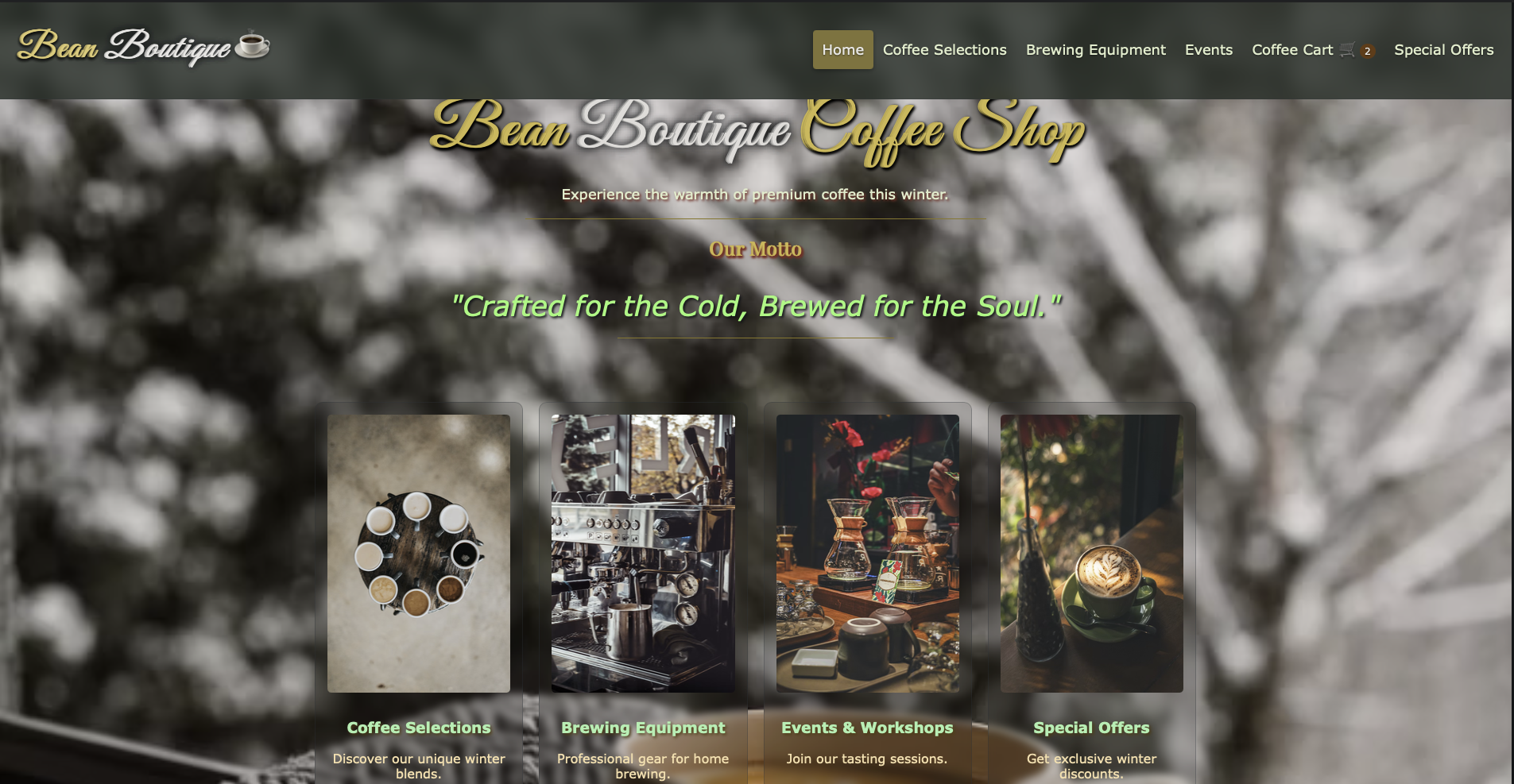 Coffee Shop Web